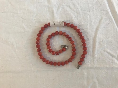 Collana corallo rosso - , con