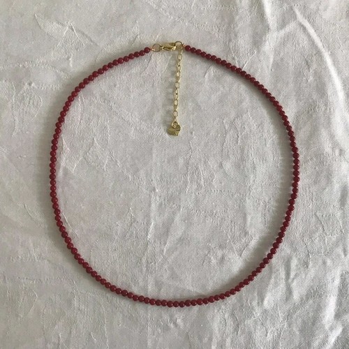 Collana corallo bambù rosso - collana,