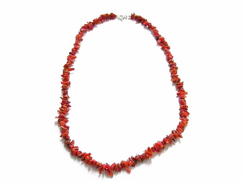 Collana girocollo corallo - collana,