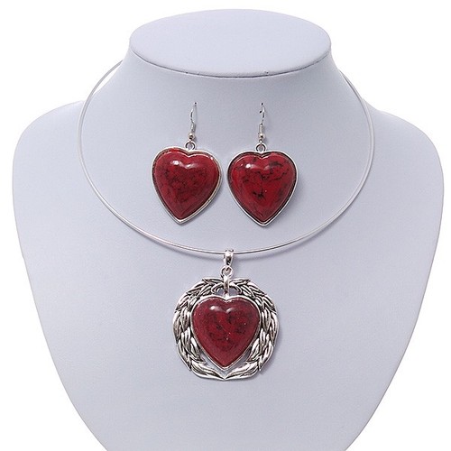 Set collana orecchini goccia - set,