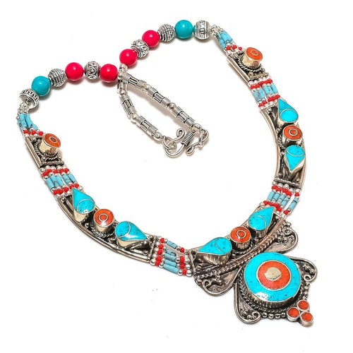 Collana tibetana vintage - , in