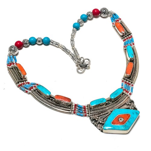Collana tibetana vintage - , in