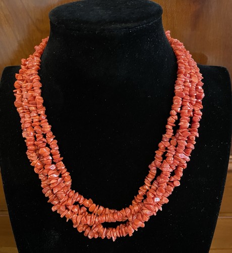 Collana corallo rosso - corallo,