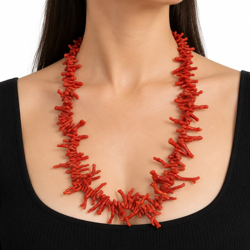 Collana corallo rosso naturale - collana,