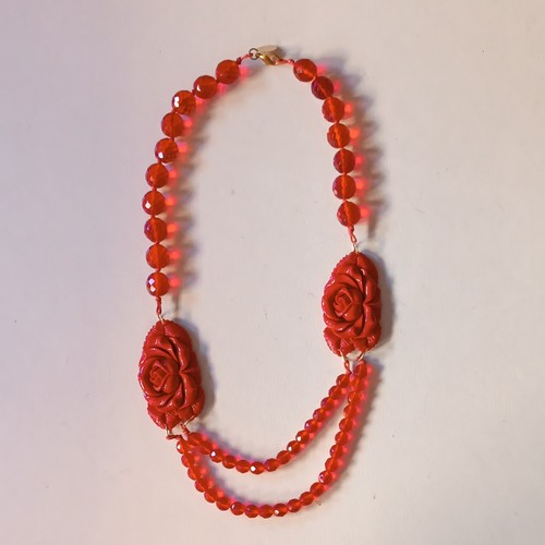 Collana donna rossa pasta - rossa,