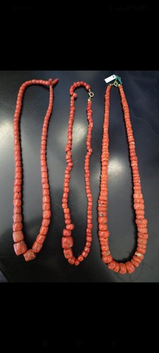 Lotto collane corallo rosso - 3,
