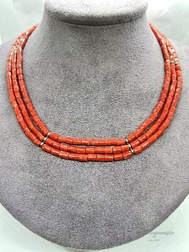 Collana corallo rosso - corallo,