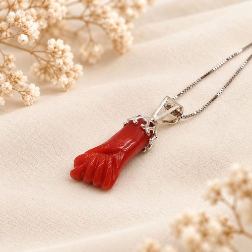 Collana mano portafortuna - collana,