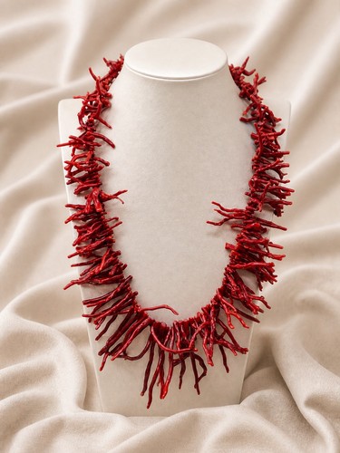 Collana corallo rosso - collana,