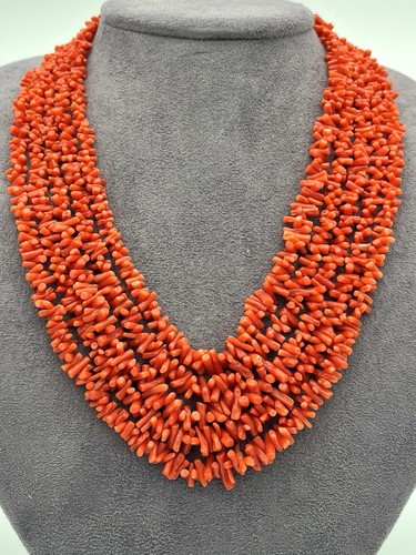 Collana corallo rosso - corallo,