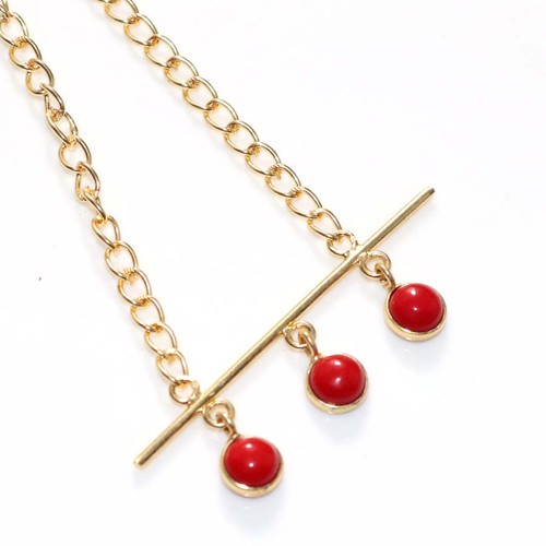 Collana corallo rosso grazioso